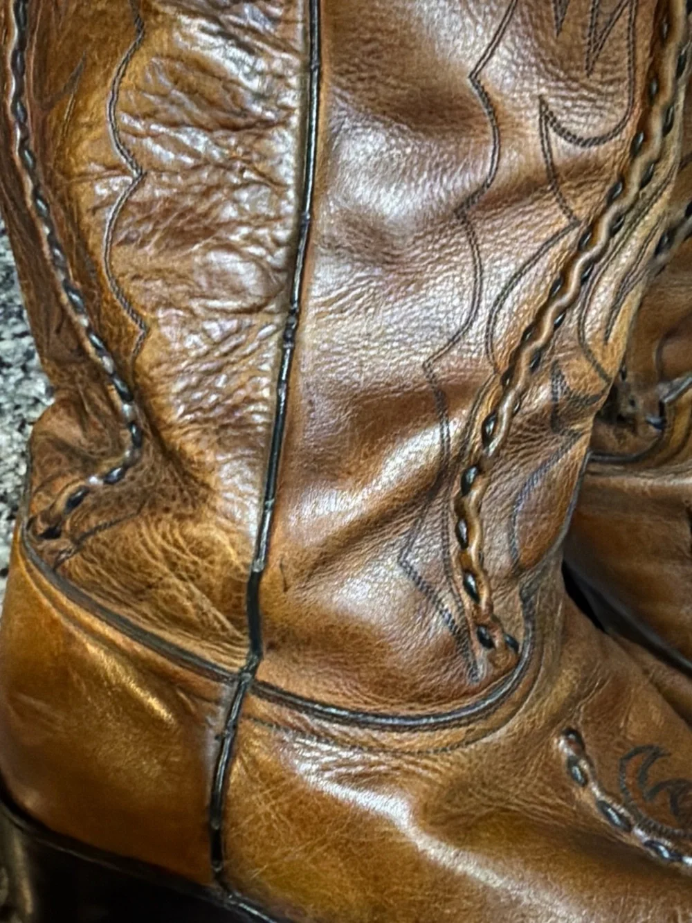 Dan Post deertan bucklace brown leather men sz 13 - Picture 4 of 5